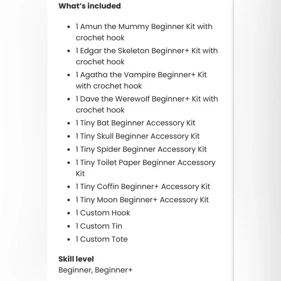 Halloween Crochet Kit NWOT - Picture 9 of 12